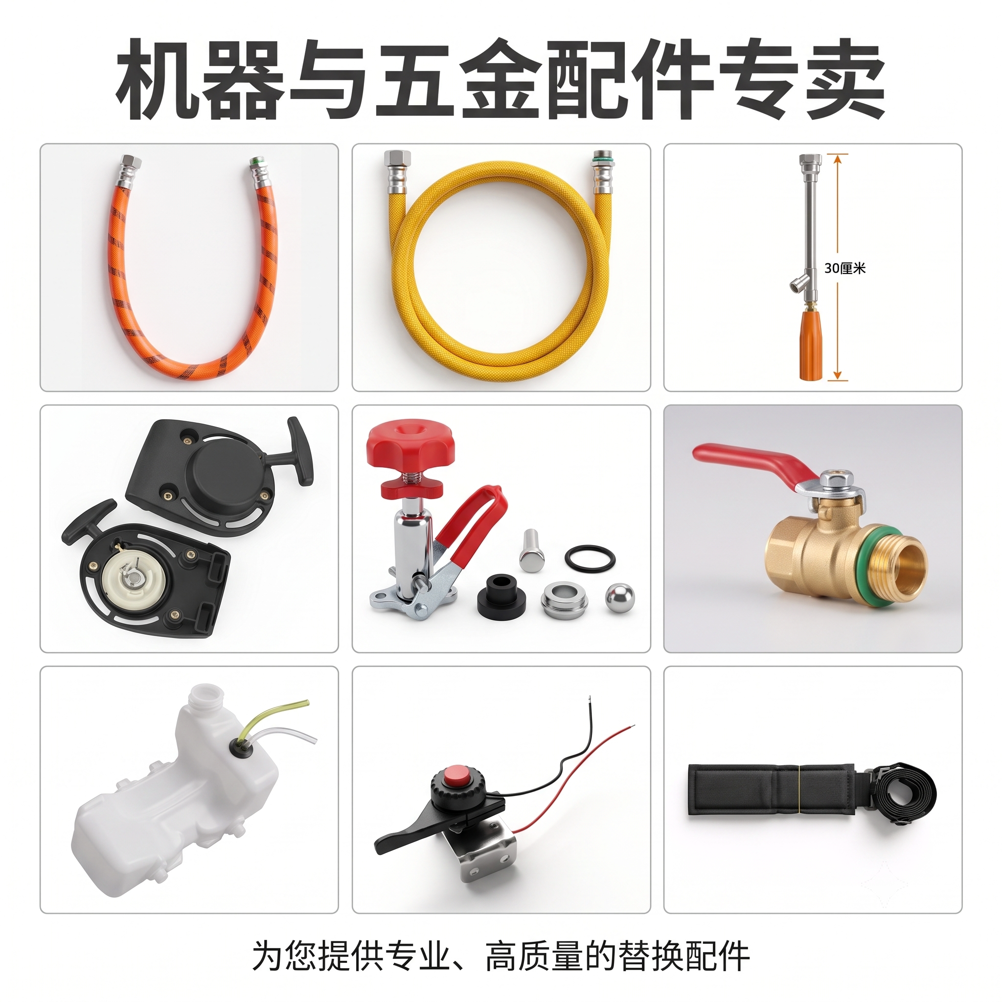 农用喷雾器配件喷杆开关喷头四冲程铜泵头高压打药机汽油机化油器
