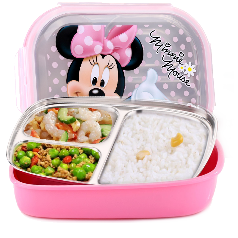 小学生保温不锈钢防烫饭盒餐盘