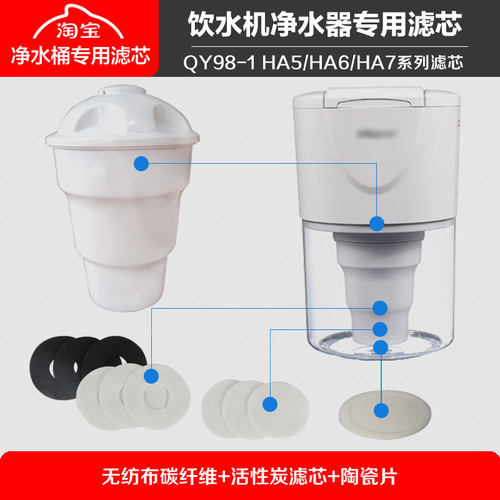 沁园饮水机净水器滤芯送滤布棉片