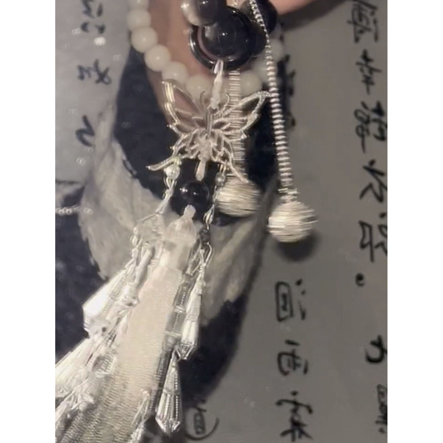 【古风太灵】蝴蝶芝麻铃手持绕指柔新中式国风手串汉服配饰文玩