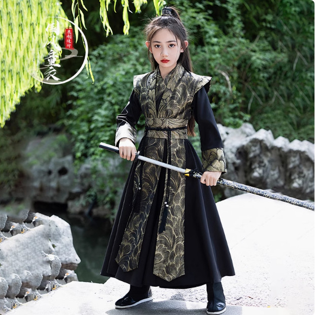 儿童古装汉服花木兰服装