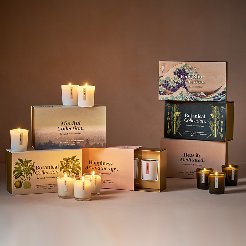 BLUEBOX【礼盒装】香薰蜡烛进口植物精油小众精油礼盒生日氛围
