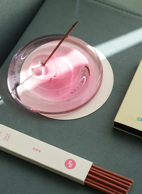 BOBOLAND原创设计线香礼盒手工打磨香插底座香托小众生如夏花瑜伽