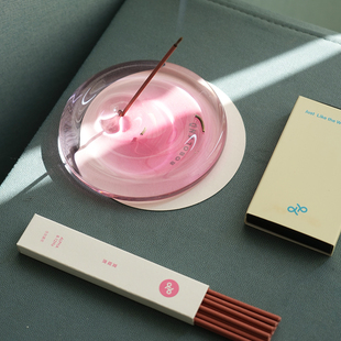 BOBOLAND原创设计线香礼盒手工打磨香插底座香托小众生如夏花瑜伽