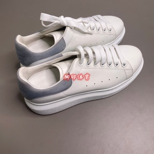 雾霾蓝尾女款 老款 白蓝色 McQueen亚历山大麦昆小白鞋 Alexander