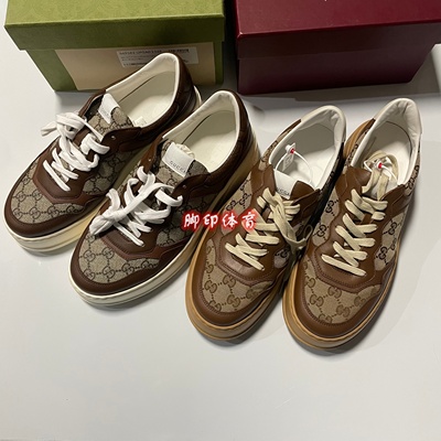 GUCCI古驰双G系列饼干鞋板鞋