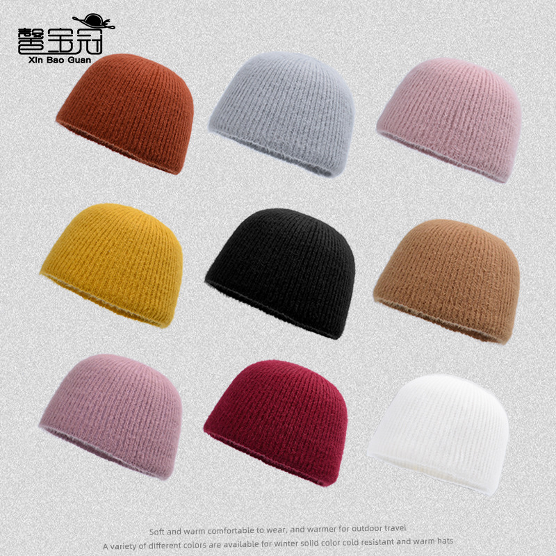 8431冬季保暖针织毛线帽男雅痞嘻哈潮流瓜皮帽时尚百搭地主帽子