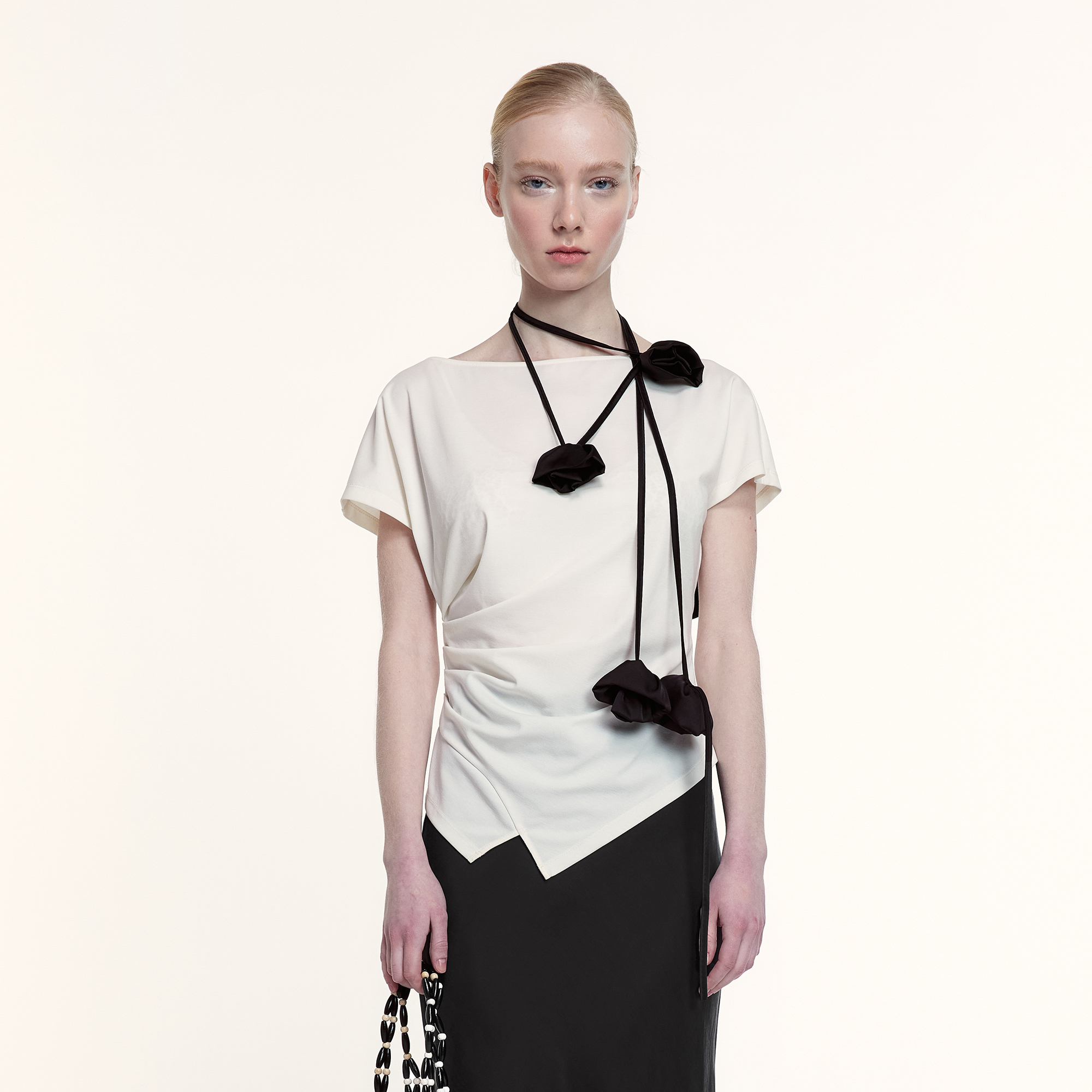 艺之卉流动褶皱T恤25春新款