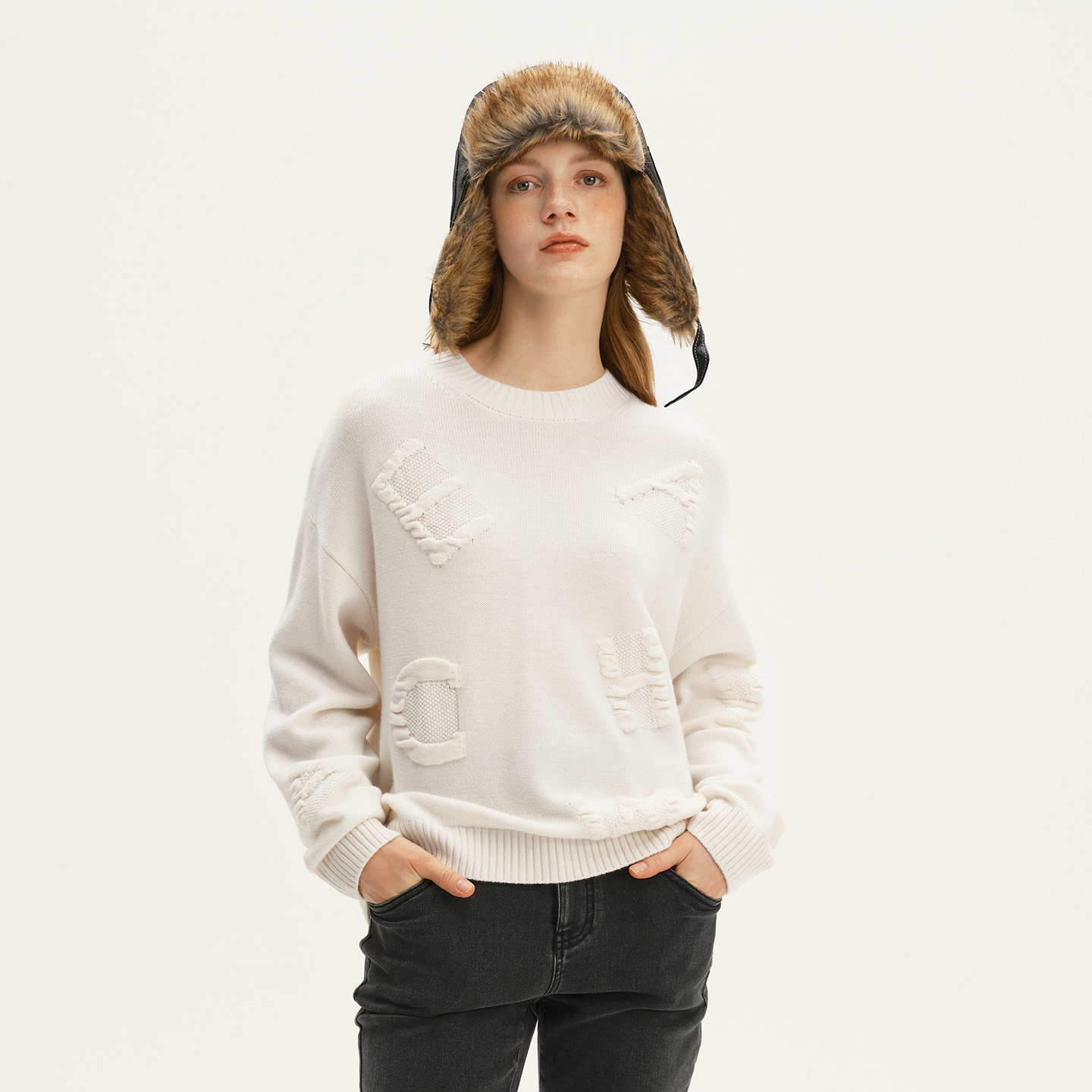 艺之卉云朵系列羊毛针织衫套装