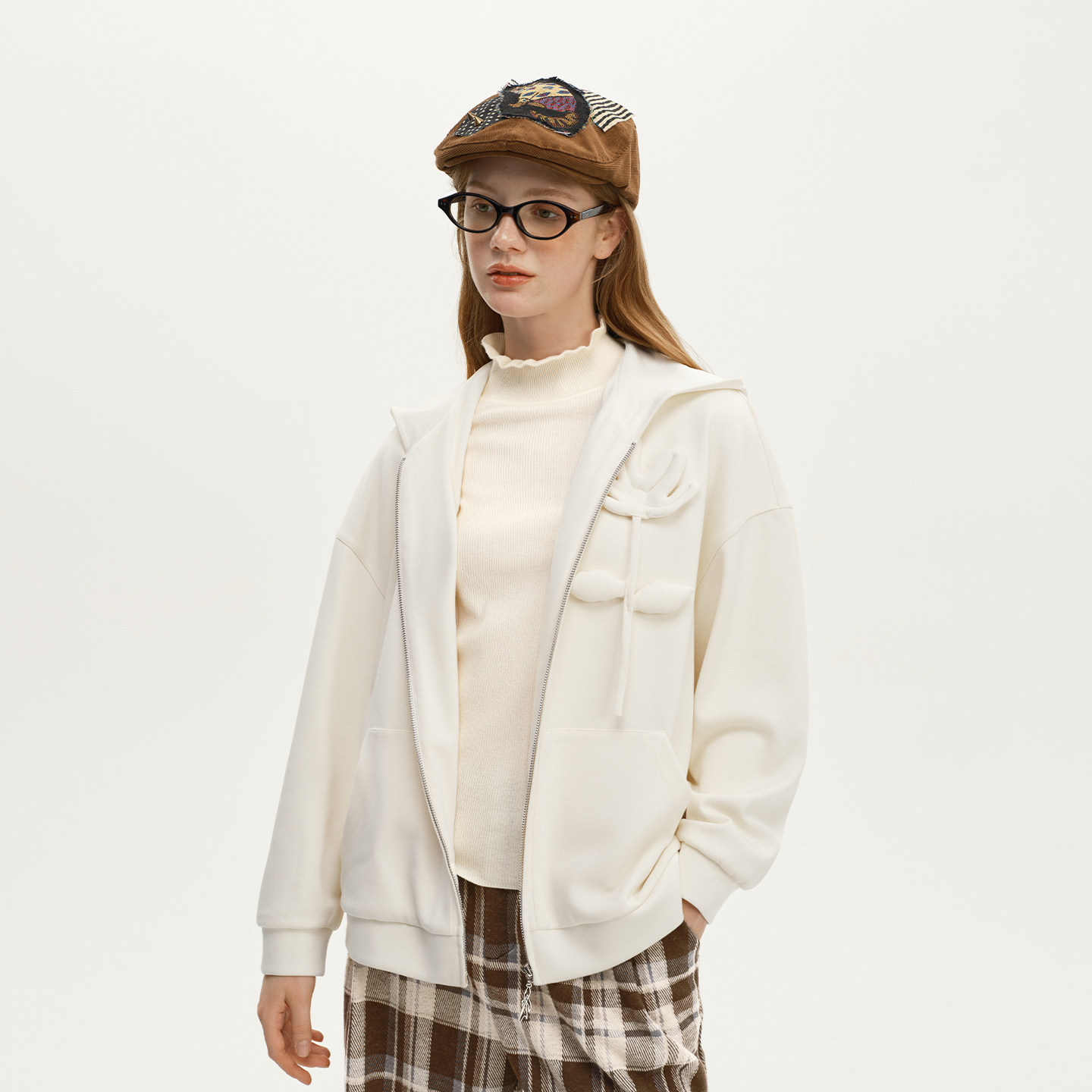 艺之卉环保竹纤料卫衣外套设计感