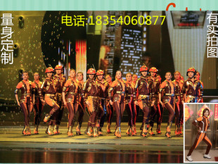 定制石油工人演出服自豪的建设者咱们工人有力量表演服钢铁脊梁