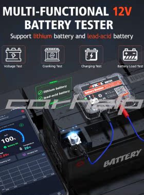 跨境批发 ANCEL BM200 蓝牙版 12V汽车蓄电池监控器 电压电量显示
