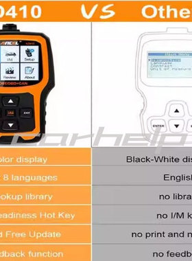 Ancel AD410 OBD2 Diagnostic Tool Automotive Scanner 读码清码