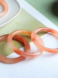 桃花酿手镯金丝玉天然女款桃运连连女款年轻秀气时尚流行款