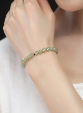 和田玉手链女款羊脂白玉手串