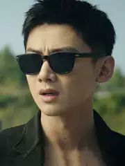 Bai Jingting Style Sunglasses for Men Retro Square Frame Driving Polarized UV Protection Prescription Sunglasses for Women