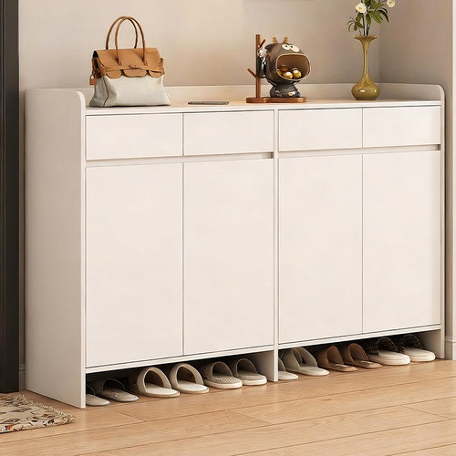 实木鞋柜玄关靠墙收纳可定制