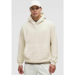 代购lululemon露露乐蒙男士连帽卫衣透气舒适弹性袖口抽绳连帽