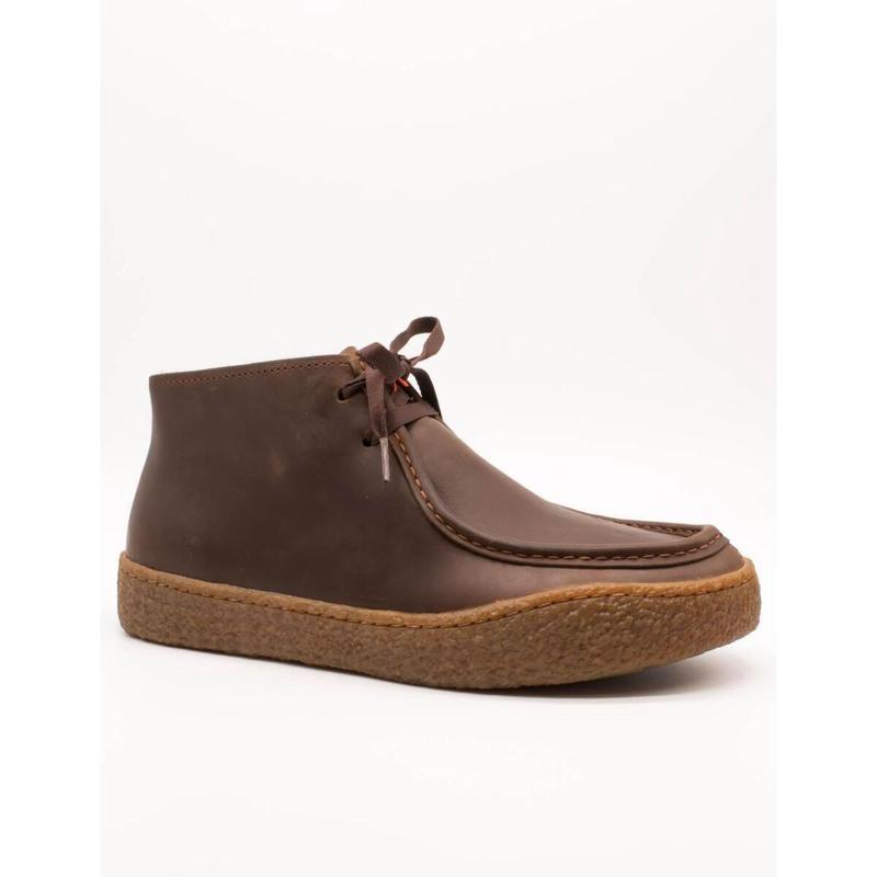 代购Camper男士马丁靴透气软底轻便耐磨系带圆头短筒皮革