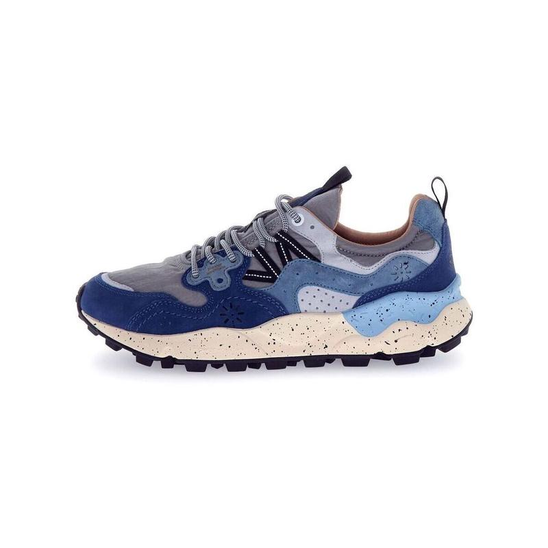 代购Flower Mountain山雾花野男士跑步鞋轻便防滑透气耐磨蓝色