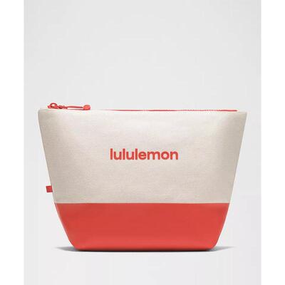 海外代购lululemon/露露乐蒙女士收纳包大容量便携帆布拼色旅行
