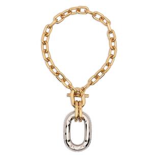 时尚 RABANNE帕高女士项链简约个性 潮流金色链条 PACO 代购