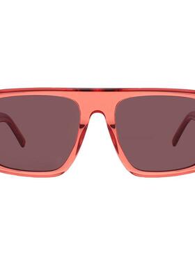 代购MCM男女太阳镜防紫外线棕色镜片非偏光55mm镜片宽度方形