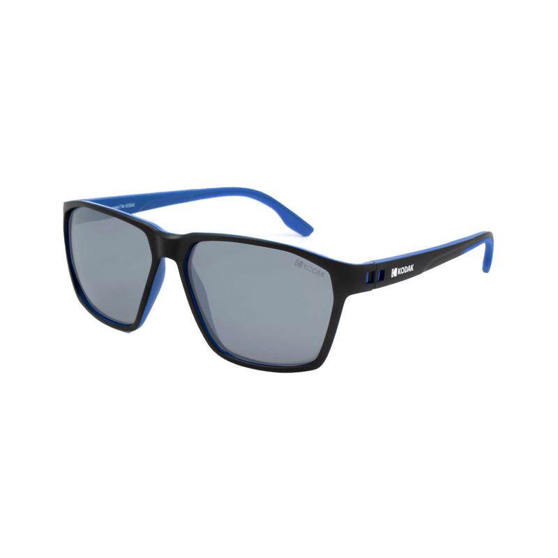 代购Kodak男士太阳镜防紫外线偏光可配度数超轻方形黑蓝拼色