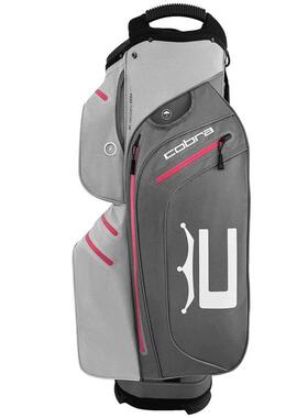 代购Cobra男女高尔夫球包防泼水大容量可拉杆耐磨灰色防水轻便