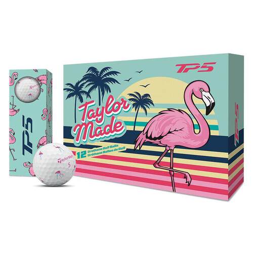 代购Taylormade TP5x pix Flamingo泰勒梅粉色火烈鸟高尔夫球限量