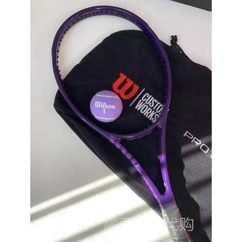 代购海外代购Wilson PRO STAFF 97L威尔胜刻字紫色定制网球拍Blad