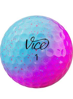 代购VICE高尔夫球Pro 2025新款棉花糖紫蓝高水准稳定软球三层球