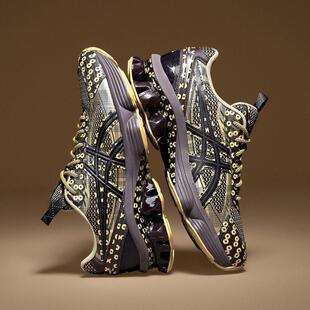 US7 ASICS KINETIC FLUENT亚瑟士复古圆圈印花男女跑鞋 GEL 代购