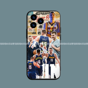 适用于苹果17/16promax美式复古尼古拉约基奇手机壳iPhone15/14p液态硅胶软壳12/11篮球明星周边掘金队Air