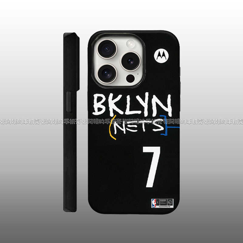 Kevin杜兰特菲林手机壳高级硬壳适用于苹果16/15篮网队nba篮球星球iPhone13pm/12p/11/x二合一大