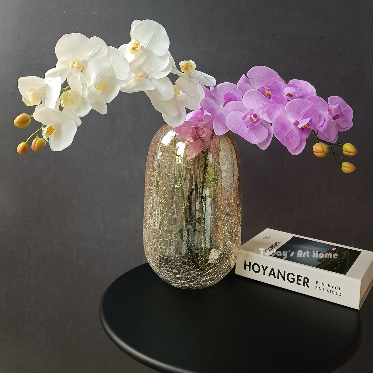 todayart冰裂纹玻璃加厚透明花瓶