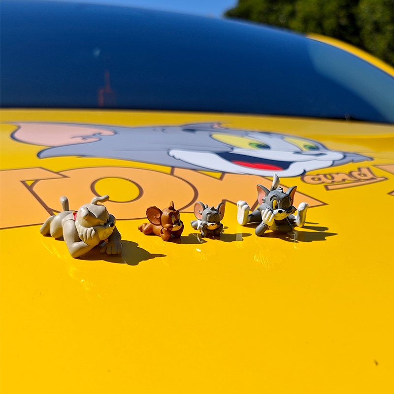 治愈系创意猫和老鼠车载摆件可爱