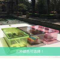 Chopstick box rack, plastic straw, spoon, knife and fork storage box with lid, draining tray, tableware, household kitchen, dust-proof, commercial thumbnail 8