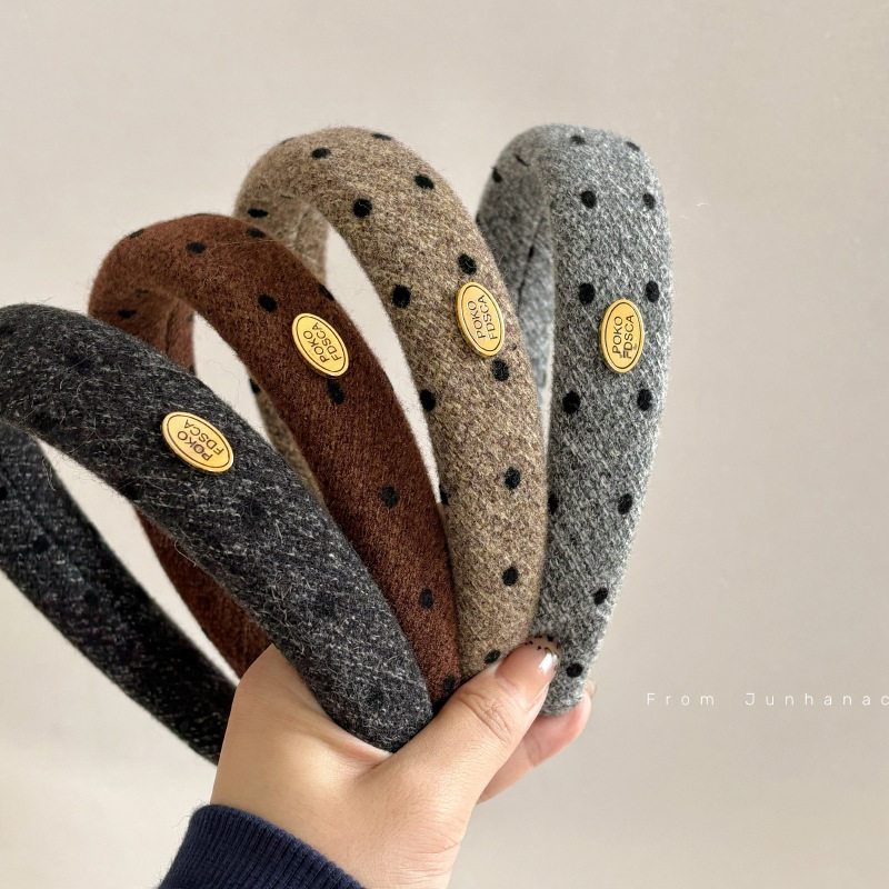 复古小金标发箍女新款简约百搭高颅顶细头箍洗脸发卡,饰品/流行首饰/时尚饰品新,发饰,淘宝优惠券,粉丝福利购,淘宝优惠卷