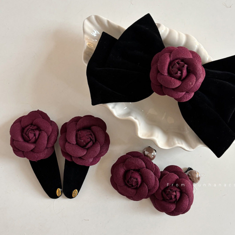 大马士革玫瑰花发夹珍珠侧边夹蝴蝶结复古刘海夹碎发夹发饰,饰品/流行首饰/时尚饰品新,发饰,淘宝优惠券,粉丝福利购,淘宝优惠卷