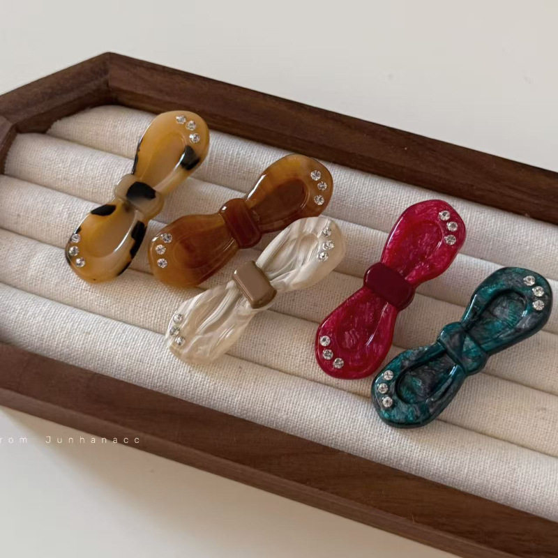 复古醋酸红色蝴蝶结发夹少女水钻鸭嘴夹刘海夹女新款发饰,饰品/流行首饰/时尚饰品新,发饰,淘宝优惠券,粉丝福利购,淘宝优惠卷