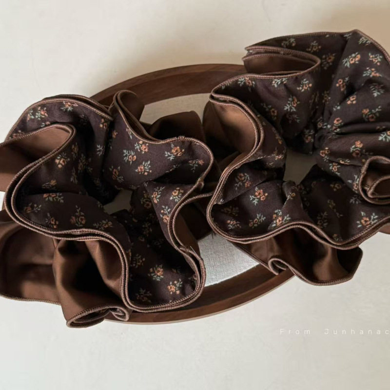 馥郁摩卡复古咖色四层大肠发圈低马尾头绳女后脑勺发饰头饰,饰品/流行首饰/时尚饰品新,发饰,淘宝优惠券,粉丝福利购,淘宝优惠卷