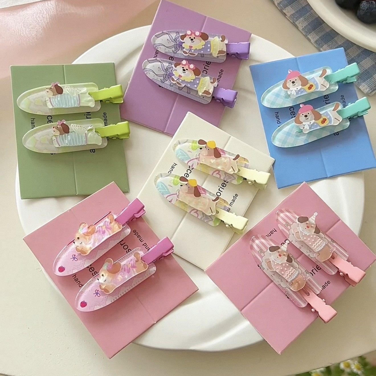 小清新卡通小狗发夹女碎发侧边夹子刘海鸭嘴夹儿童百搭发卡发饰夏,饰品/流行首饰/时尚饰品新,发饰,淘宝优惠券,粉丝福利购,淘宝优惠卷