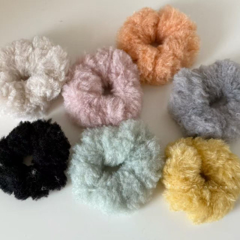 毛绒绒大肠发圈秋冬软糯丸子头发绳扎头发马尾头绳头花发饰,饰品/流行首饰/时尚饰品新,发饰,淘宝优惠券,粉丝福利购,淘宝优惠卷