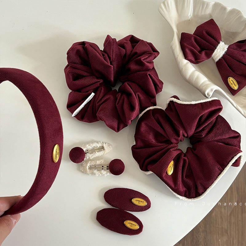 复古丝绒金标发夹布艺蝴蝶结bb家大肠发圈发箍头箍发卡发饰,饰品/流行首饰/时尚饰品新,发饰,淘宝优惠券,粉丝福利购,淘宝优惠卷