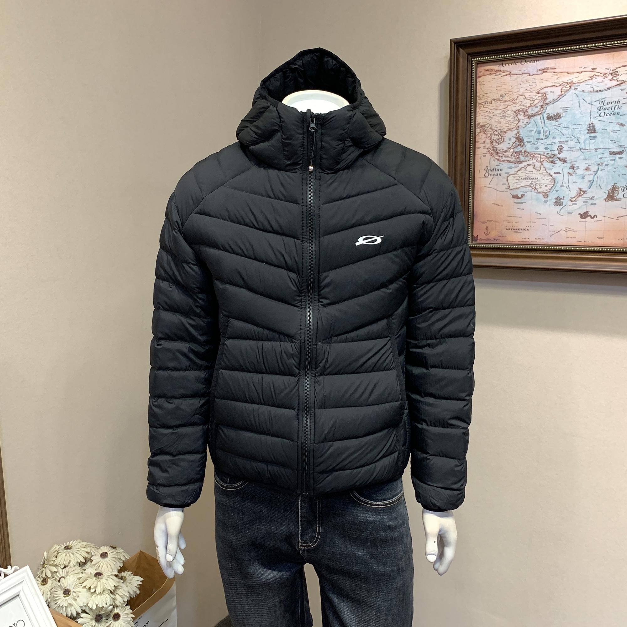 古仔连帽加厚保暖简约羽绒衣外套