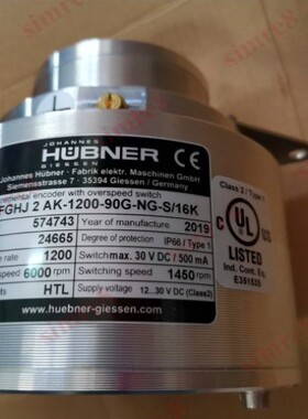 议价FGHJ 2 AK-1200-90G-NG-S/16K ID24665HUBNER德国霍伯纳库存