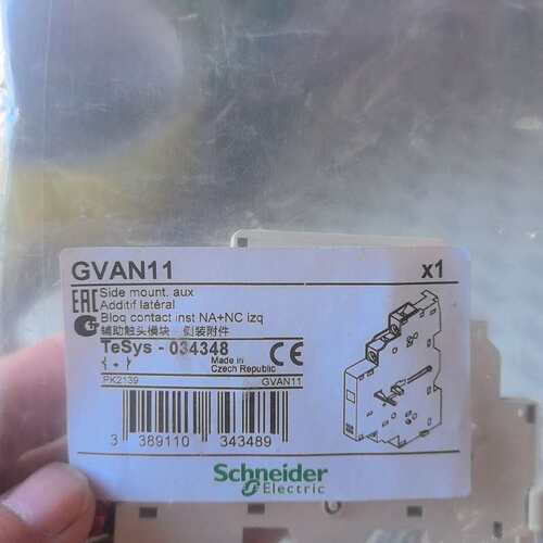 议价辅助触头模块GVAN11，型号TeSys-034348