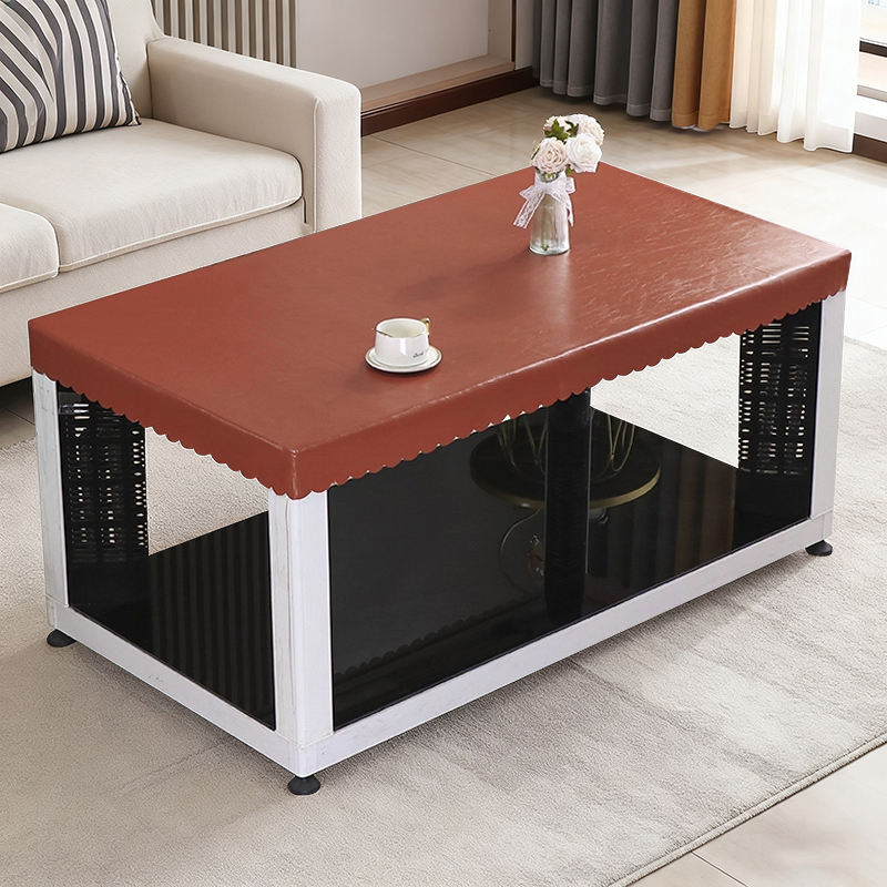 爱心妍长方形烤火桌子皮套易打理