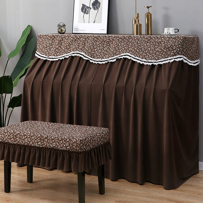 美式钢琴罩全罩盖巾2026新款高级感钢琴防尘盖布通用布套凳罩凳套